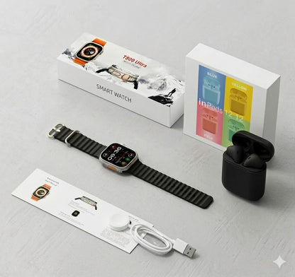SMART WATCH T800+AUDIFONOS I12